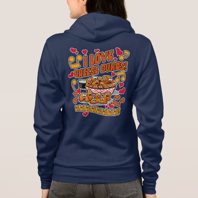 Veste À Capuche J'adore les caillebotis de fromage ! (Dos)