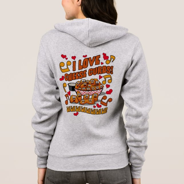 Veste À Capuche J'adore les caillebotis de fromage ! (Dos)