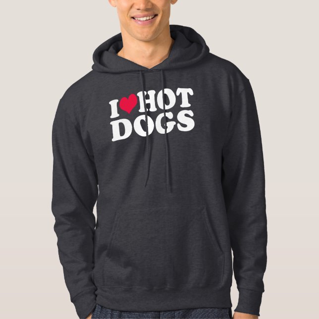 Veste À Capuche J'adore les Hot Dogs  (Devant)