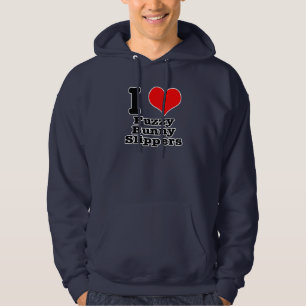 Veste À Capuche J'ADORE les pantoufles lapin en peluche
