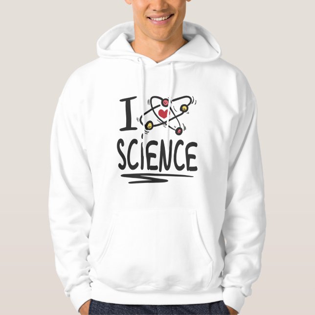 Veste À Capuche J'adore les sciences (Devant)