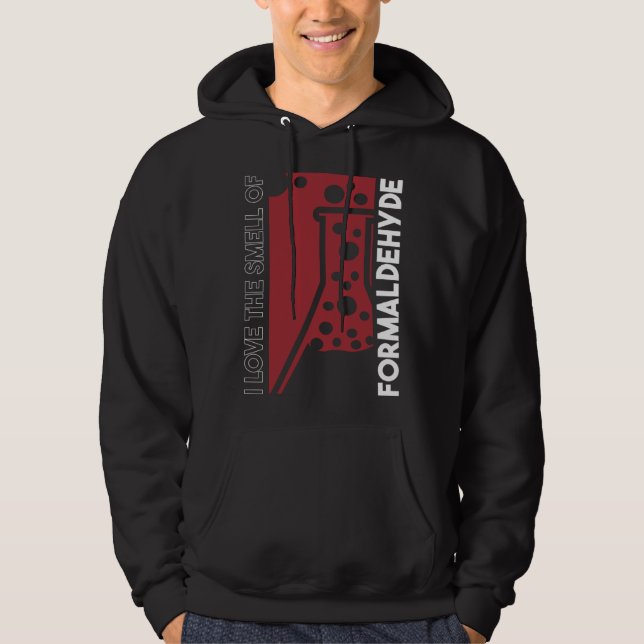 Veste À Capuche J'adore l'odeur du formaldéhyde Science médico-lég (Devant)