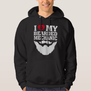 Veste À Capuche J'adore mon mécanicien barbu
