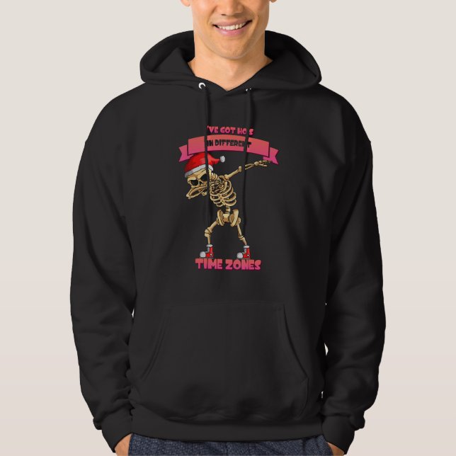 Veste À Capuche J'Ai Des Hos Dans Différents Zones De Temps Drôle  (Devant)