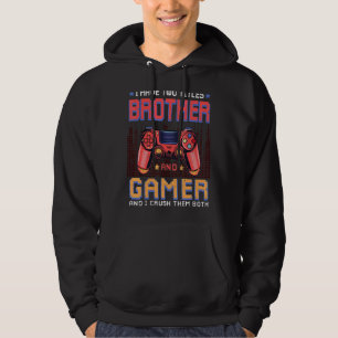 Veste À Capuche J'Ai Deux Titres Brother & Gamer Jeu Vintage