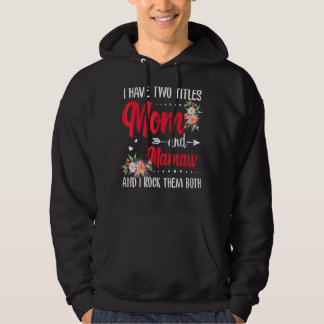 Veste À Capuche J'Ai Deux Titres Maman Et Mamaw Meilleure Mamaw Mè