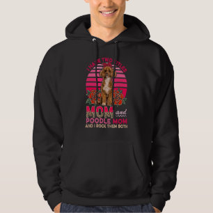 Veste À Capuche J'Ai Deux Titres Maman Et Poodle Maman Fleurs Mign