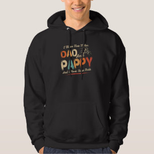 Veste À Capuche J'Ai Deux Titres Papa Et Pappy Men Retro Décor Gr