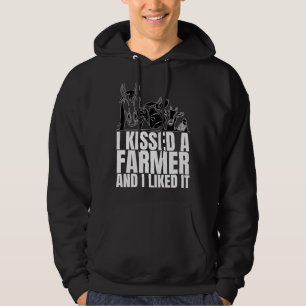 Veste À Capuche J'ai Embrassé Un Agriculteur et J'ai Aimé C'est L
