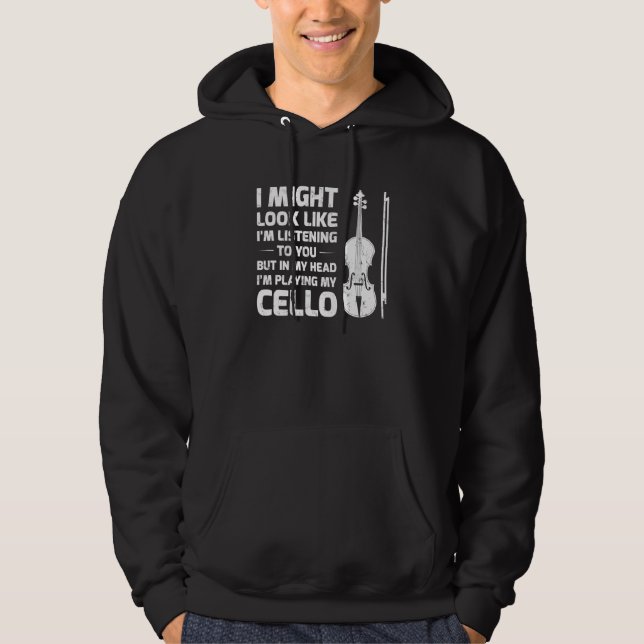 Veste À Capuche J'Ai L'Air De Vous Écouter Mu Classique (Devant)
