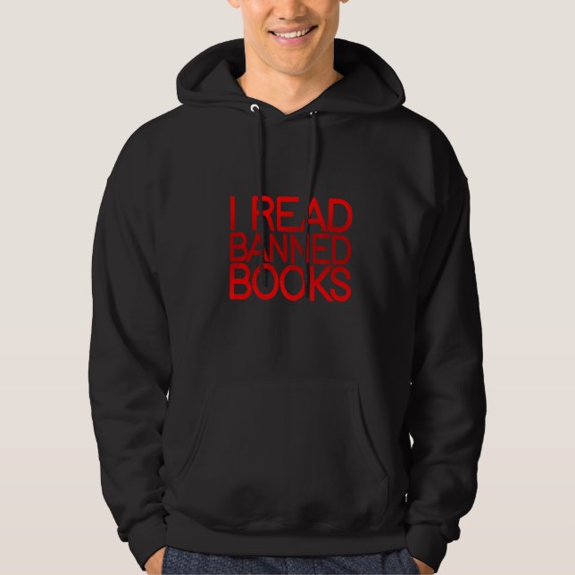 Veste À Capuche J'Ai Lu Des Livres Interdits (Devant)