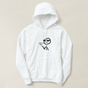 Veste À Capuche J'Ai Poopé Aujourd'Hui Drôle Stickman Mème