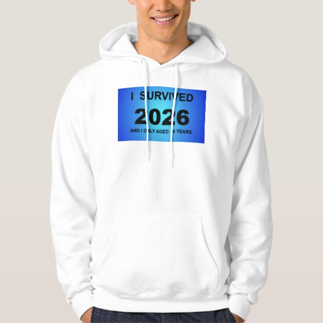 Veste À Capuche J'ai survécu 2026 (Devant)
