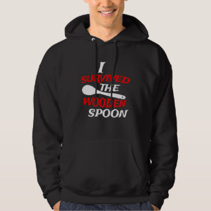 Veste À Capuche J'ai Survécu à la Cuillère en Bois Humour Adulte