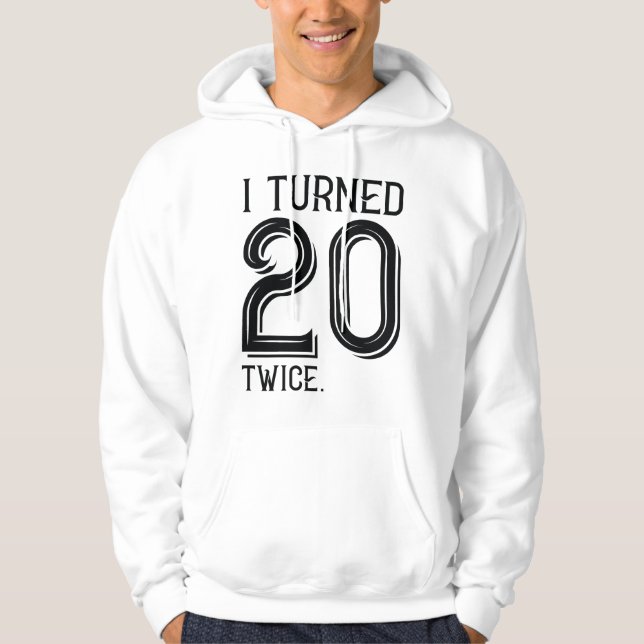 Veste À Capuche J'Ai Tourné 20 Deux Fois (Devant)