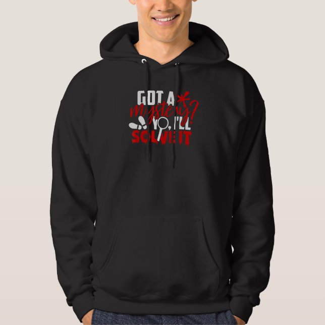Veste À Capuche J'Ai Un Mystère Véritable Crime (Devant)