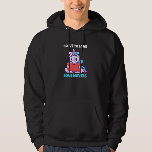 Veste À Capuche J'Aime Aimer Amour Romans J'Aime Lire (Devant)