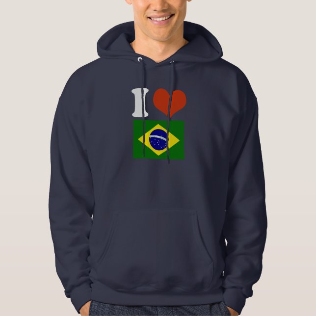 Veste À Capuche J'aime Brasil (Devant)