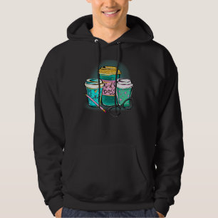 Veste À Capuche J'Aime Café Fille Boss Cup Et Lunettes Lien