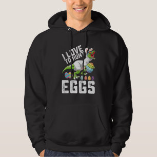 Veste À Capuche J'aime chasser les œufs de Pâques Dinosaure T Rex