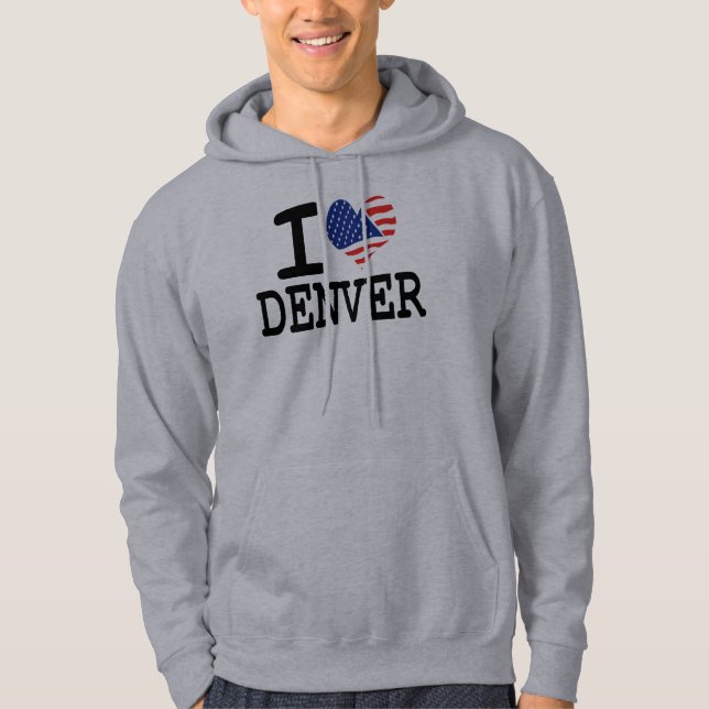 Veste À Capuche J'aime Denver (Devant)
