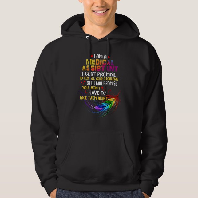Veste À Capuche J'Aime Être Un Assistant Médicale (Devant)