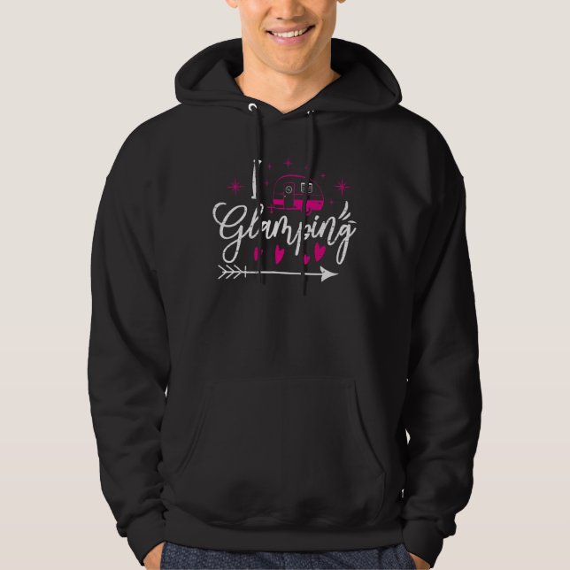 Veste À Capuche J'Aime Glamping Tente Glamper Camper Glamp (Devant)