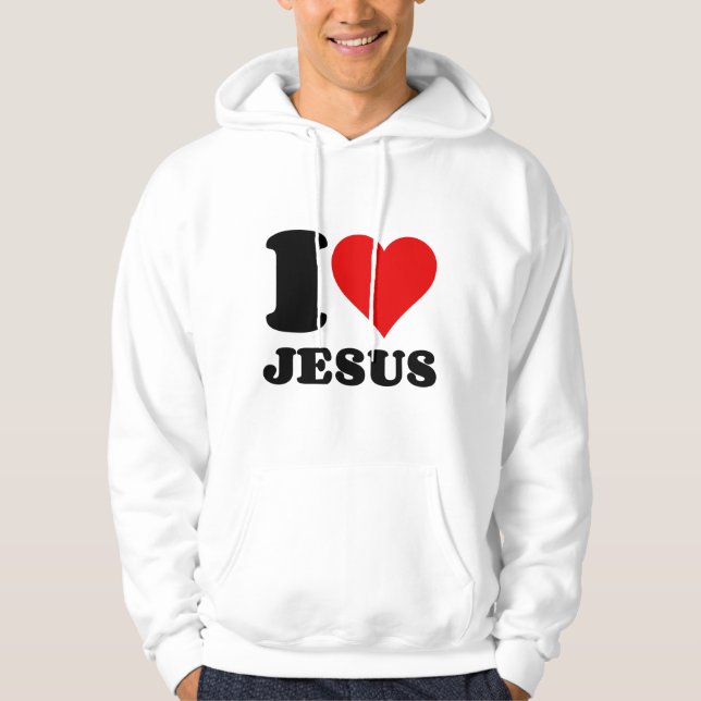 Veste À Capuche j'aime jésus (Devant)