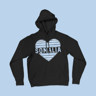 Veste À Capuche J'aime la Somalie, le coeur somalien