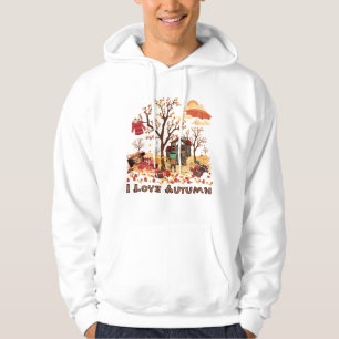 Veste À Capuche J'aime l'automne - paysage d'automne