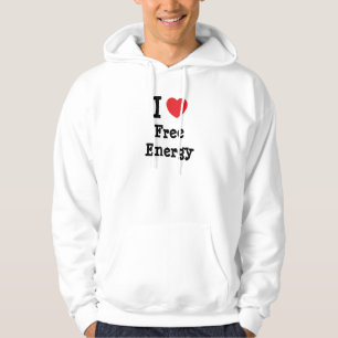 Veste À Capuche J'aime le coeur de Free Energy personnalisé