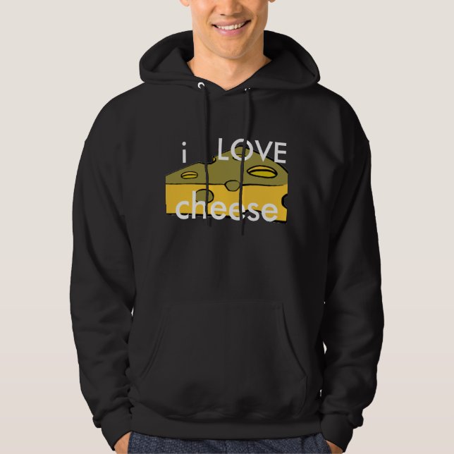 Veste À Capuche j'aime le fromage (Devant)