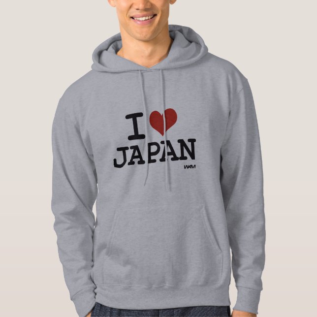 VESTE À CAPUCHE J'AIME LE JAPON (Devant)