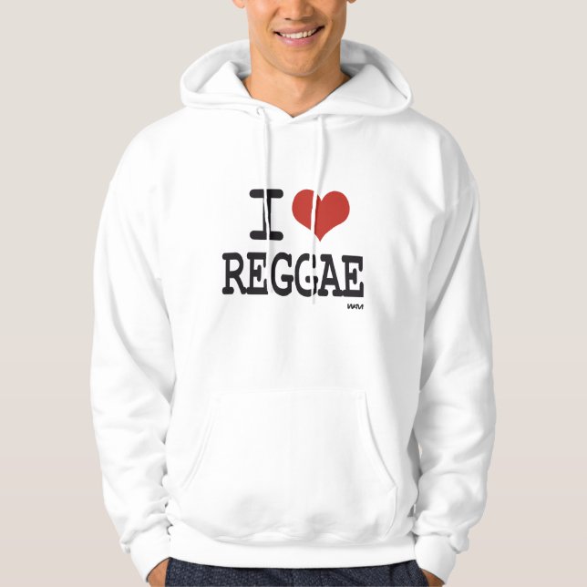 Veste À Capuche J'aime le reggae (Devant)