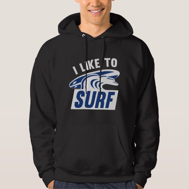Veste À Capuche J'Aime Le Surf (Devant)