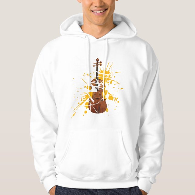 Veste À Capuche J'aime le violon (Devant)