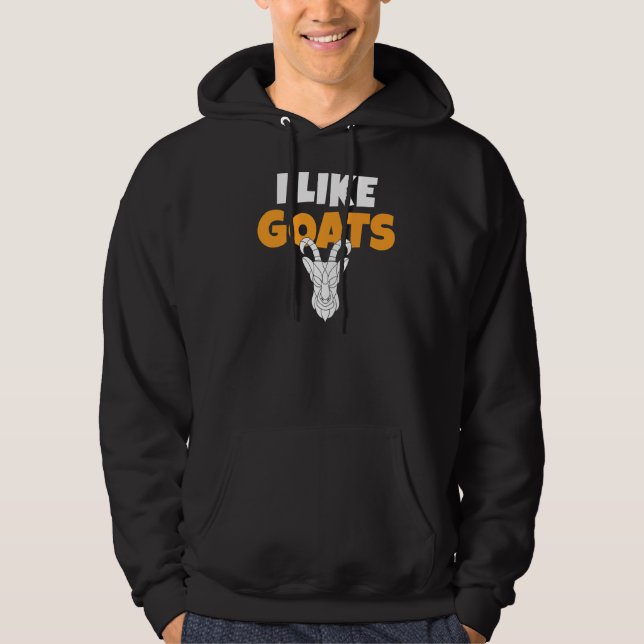 Veste À Capuche J'aime les chèvres (Devant)