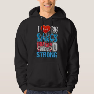 Veste À Capuche J'aime les gros sacs à bout serré et une forte D d