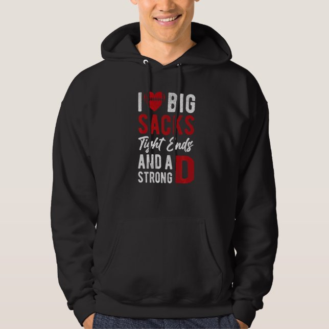 Veste À Capuche J'Aime Les Gros Sacs, Les Extrémités Serrées Et Le (Devant)