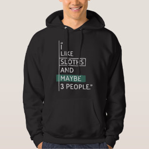 Veste À Capuche J'Aime Les Machines À Sous Et Peut-Être 3 Personne