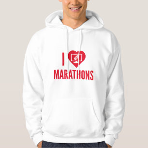 Veste À Capuche J'aime les marathons