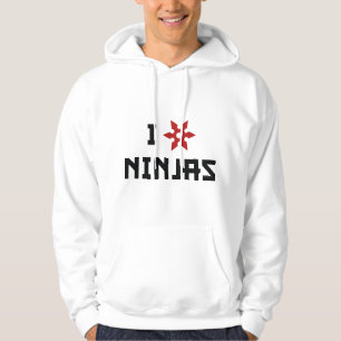 Veste À Capuche J'aime les Ninjas