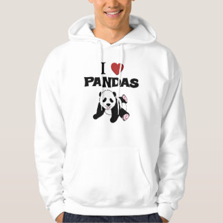 Veste À Capuche J'aime les ours de panda