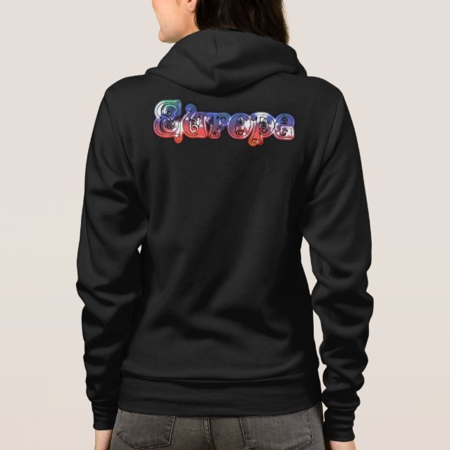 Veste À Capuche J'aime l'Europe avec compassion (Dos)