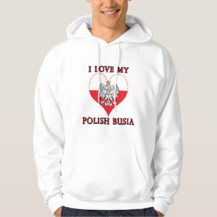 Veste À Capuche J'Aime Ma Busia Polonaise