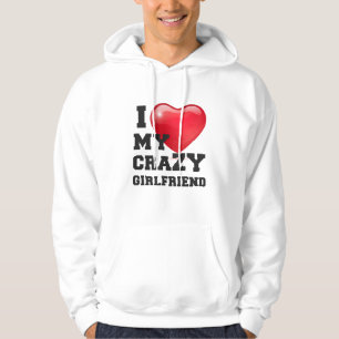 Veste À Capuche j'aime ma copine folle