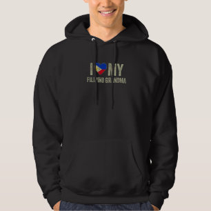 Veste À Capuche J'aime ma famille philippine de grand-mère Philipp