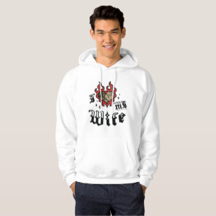 Veste À Capuche J'aime ma femme - Rouge - DingusDesign