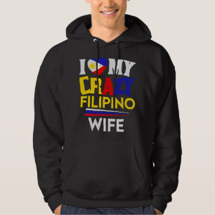 Veste À Capuche J'aime ma folle femme philippine fierté des Philip