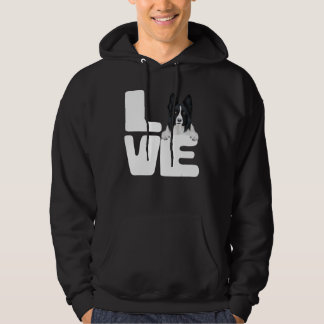 Veste À Capuche J'aime ma frontière Collie Amoureux des chiens 1